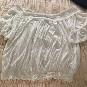 BRAND NEW WHITE OFF THE SHOULDER TOP